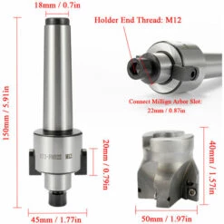 HAPPYSHOPPING Metall Genauigkeit CNC Werkzeugmaschine MT3-FMB22 M12 Halter Planfräser Arbor 10 STÜCKE Hartmetalleinsätze Drehwerkzeug -Angebote Schneidwerkzeug Store 34645011 5