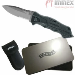 Walther Messer Taschenmesser + Holster PRO Black Tac