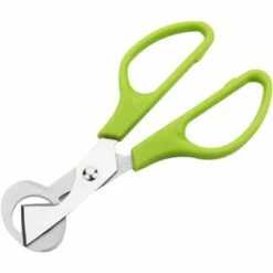 LITZEE 2pcs Wachtelei Schneider Schere Edelstahl Klingen Vogelschneider Tauben Eierschale Schere Küche Eierschere Werkzeug Grün -Angebote Schneidwerkzeug Store 36027482 3