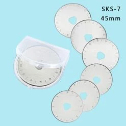 THSINDE 10 Ersatzklingen Für Rotationsmesser, 45 Mm, Textilschneiden