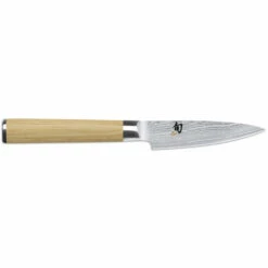KAI EUROPE GMBH Kai Officemesser Shun Classic White, Küchenmesser, Pakkaholzgriff, Damaszenerstahl, Klingenlänge 9 Cm, DM-0700W