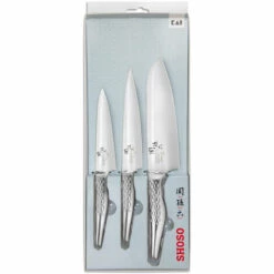 KAI EUROPE GMBH Kai Messerset Seki Magoroku Shoso 3-tlg., Küchenmesser, Edelstahl, 2 Allzweckmesser Und 1 Santokumesser, 51S-310