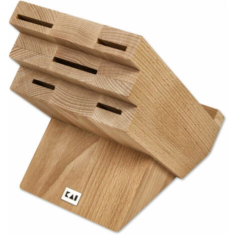 KAI EUROPE GMBH Kai Messerblock Buche Mit Vorleiste, Unbestückter Block Für 5 Messer, Buchenholz, 15.5 X 23.5 X 23 Cm, DM-0820 1 KAI EUROPE GMBH Kai Messerblock Buche Mit Vorleiste, Unbestückter Block Für 5 Messer, Buchenholz, 15.5 X 23.5 X 23 Cm, DM-0820