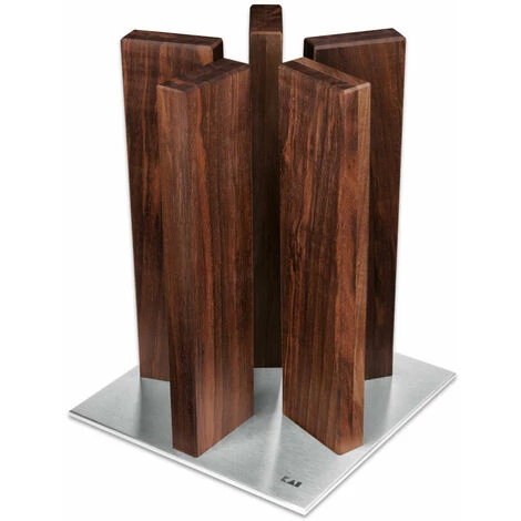 KAI EUROPE GMBH Kai Messerblock Stonehenge Walnuss, Magnetischer Block Für 10 Messer, Mit Edelstahlfuß, 28 Cm, STH-5 1 KAI EUROPE GMBH Kai Messerblock Stonehenge Walnuss, Magnetischer Block Für 10 Messer, Mit Edelstahlfuß, 28 Cm, STH-5