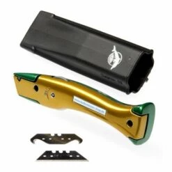 ACERTO® Delphin®-03 Style-Edition Universalmesser Cuttermesser Cutter Candy Grün - Gold