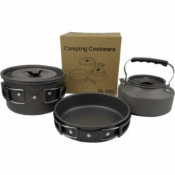 DONTODENT Outdoor Camping Teekanne Set Tragbare Picknicktöpfe Set Tellerkombination Campingtöpfe Set -Angebote Schneidwerkzeug Store 36961726 3