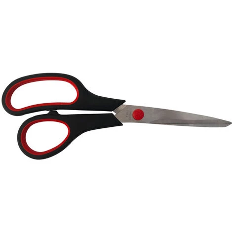 WEIHNACHTSGESCHENK Schere Aus Edelstahl, Arbeitssparend Scharf, Nähkunstschere, Bürobedarf 8,5 Zoll Rot Und Schwarz 2 Stück 2 WEIHNACHTSGESCHENK Schere Aus Edelstahl, Arbeitssparend Scharf, Nähkunstschere, Bürobedarf 8,5 Zoll Rot Und Schwarz 2 Stück – Bild 2