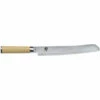 KAI EUROPE GMBH Kai Brotmesser Shun Classic White, Küchenmesser, Pakkaholzgriff, Damaszenerstahl, Klingenlänge 23 Cm, DM-0705W