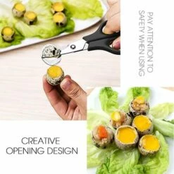 Wachteleierscher Wachteleier Schere Edelstahl Wachteleiöffner Eierschalenöffner Für Zuhause, Küche, Restaurant 2 Stück (Grün Und Schwarz) SOEKAVIA -Angebote Schneidwerkzeug Store 37155245 3