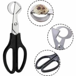 Wachteleier Schere 2 Stücke Edelstahl Wachteleierschere Küchenwerkzeug Eierschalenöffner Eierteiler Eieröffner Eierschalenöffner Schere Zum Öffnen Für Zuhause Küche Restaurant (black) SOEKAVIA -Angebote Schneidwerkzeug Store 37155250 4