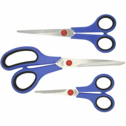 TOPTOOLS 3 Tlg. Scheren-Set Edelstahl