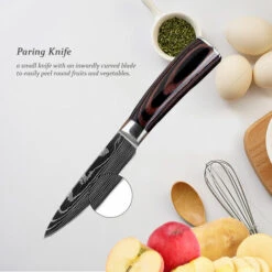 ASUPERMALL Gemusemesser 4 Zoll Professioneller Kuchenmesser Schaler Edelstahl Messerschneider Mit Ergonomischem Griff Fur Die Kuche -Angebote Schneidwerkzeug Store 37627186 3