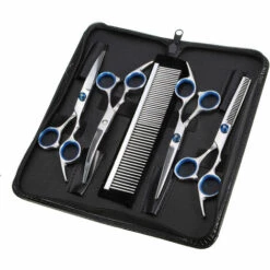 MAEREX 7 STüCKE 6 Zoll Effilierschere Friseur Pflege Kamm Box Hund Katze Kaninchen Sasicare -Angebote Schneidwerkzeug Store 37848303 3