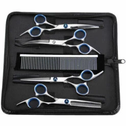 MAEREX 7 STüCKE 6 Zoll Effilierschere Friseur Pflege Kamm Box Hund Katze Kaninchen Sasicare -Angebote Schneidwerkzeug Store 37848303 5