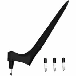 ASUPERMALL Craft Cutting Tools Edelstahl Bastelmesser Mit 15° / 30° / 45° 360 Grad Rotierender Klinge Kunstschneidwerkzeug Fur Handwerk, Hobby, Scrapbooking, Schablone (Schwarz)