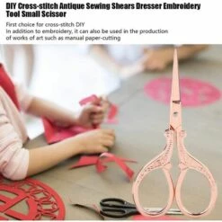 BARES Schere & Agrave; Nähen Sie In Relief Kleine Schere, Schere & Agrave; Nähen Antik, Schere & Agrave; Nähen, Schere, Zum Nähen Für Zu Hause (Roségold) -Angebote Schneidwerkzeug Store 39453648 4