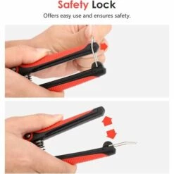 BARES Gartenschere Vatertagsgeschenke, Edelstahl Ultrascharfe Ultrascharfe Handschere Zum Ernten Von Obst Und Gemüse Im Garten, Schneiden Von Blumen, Schwarz Und Rot -Angebote Schneidwerkzeug Store 39455116 5