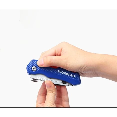 BETTERLIFE Sicherheits-Universal-Klappmesser Mit Klingenschlitz In Dem Metallgriff (mit 2 Ersatzklingen Unter Blister) 3 BETTERLIFE Sicherheits-Universal-Klappmesser Mit Klingenschlitz In Dem Metallgriff (mit 2 Ersatzklingen Unter Blister) – Bild 3