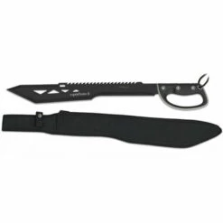 Machete Stabschneider IFIELD Grundmodell ESPARTANO II EL29005, Schwarz Getönte Klinge 49 Cm, Mango ABS, Gesamt 65,5 Cm, Mit Nylonhülle
