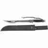 Machete Rohrschneider Third H0063BK Stahlklinge 420 47 Cm, Mango Schwarzes Geflochtenes Seil Und Nylonmantel