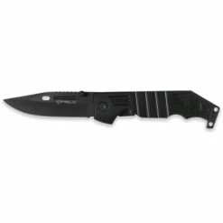 Taktisches Messer IFIELD Basic EL29024, Mango Aluminium, 9,5 Cm Klinge Aus Edelstahl, Gürtelclip, Inkl. Kompass, Gesamtlänge 22,5 Cm