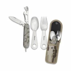 MARTINEZ ALBAINOX Camping Besteck Set Albainox, Multicam Arido, Inklusive Messer, Gabel Und Löffel