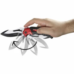 Taktisches Messer IFIELD Basic EL29030, Mango Rotes Und Schwarzes Aluminium, Schwarze Klinge 9,5 Cm, Gesamtlänge 20 Cm, Mit Gürtelclip. -Angebote Schneidwerkzeug Store 39553607 4