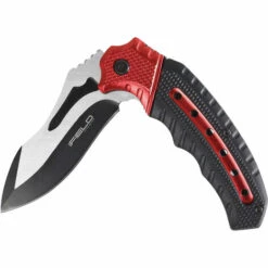 Taktisches Messer IFIELD Basic EL29030, Mango Rotes Und Schwarzes Aluminium, Schwarze Klinge 9,5 Cm, Gesamtlänge 20 Cm, Mit Gürtelclip. -Angebote Schneidwerkzeug Store 39553607 5