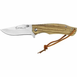 Holzmesser IFIELD Camper EL29040, Mango Zebraholz, Klinge Aus Edelstahl 8,5 Cm, Campinggerät Zum Angeln, Jagen, Sport Treiben