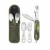 MARTINEZ ALBAINOX Camping-Besteck-Set Multicam Verde Albainox, Bestehend Aus Messer, Gabel Und Löffel