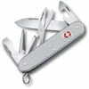 Schweizer Offiziersmesser Victorinox Pionner X 0.8231.26 Silber Mit 9 Funktionen Inklusive Schere Und Einer Reibahle Im Blister