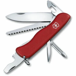 Schweizer Taschenmesser Victorinox Trailmaster, Sicheres Schließsystem, 12 Funktionen, Kreuzschlitzschraubendreher, 130 Gr, Rot