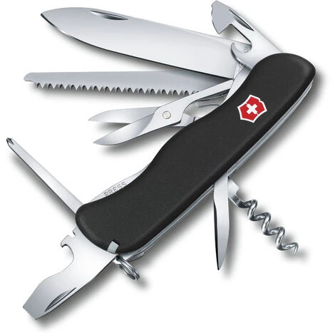 Schweizer Taschenmesser Victorinox Outrider, Mit 14 Funktionen, Mit Schraubendreher Philips + Schere, 158 G, Länge 111 Mm, Farbe Schwarz 1 Schweizer Taschenmesser Victorinox Outrider, Mit 14 Funktionen, Mit Schraubendreher Philips + Schere, 158 G, Länge 111 Mm, Farbe Schwarz