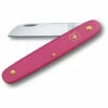 Victorinox Schweizer Taschenmesser Zum Schneiden Von Blumen, Robuste 5,5 Cm Lange Klinge Aus Rostfreiem Stahl, 10 Cm Langer Nylongriff, Farbe Rosa