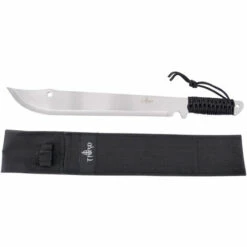 Machete Third, 39 Cm Klinge Aus Rostfreiem Stahl, Griff Aus Geflochtenem Seil, Mit Nylonscheide, Satiniert, 13796SL