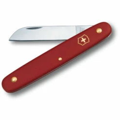 Victorinox Schweizer Taschenmesser Zum Schneiden Von Blumen, Robuste 5,5 Cm Lange Klinge Aus Rostfreiem Stahl, 10 Cm Langer Nylongriff, Farbe Rot