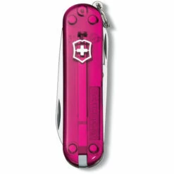 Schweizer Taschenmesser Victorinox Classic, 7 Funktionen, Inkl. Schere Und Nagelfeile, Kompaktes Format, Rosa-transluzent -Angebote Schneidwerkzeug Store 39564193 3