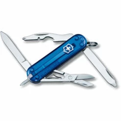 Schweizer Taschenmesser Victorinox Manager Mit 11 Funktionen, Mit Magnetischem Kreuzschlitzschraubendreher Und Kugelschreiber, 31 G, Transparent Blau