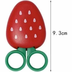 BARES 1 Packung Kreative Fruchtförmige Schere Kühlschrankmagnet Aufkleber Niedliches Kind Sicherheitspapier Schere Kühlschrank Nachricht Aufkleber Wohnkultur (Rot) -Angebote Schneidwerkzeug Store 39638976 3
