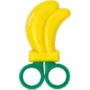 BARES 1 Packung Kreative Obst-Schere, Kühlschrank-Magnet-Aufkleber, Niedliche Kindersicherheits-Schneideschere, Kühlschrank-Nachricht-Aufkleber, Wohnkultur (Gelb)
