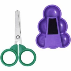 BARES 1 Packung Kreative Obst-Schere, Kühlschrank-Magnet-Aufkleber, Niedliche Kindersicherheits-Schneideschere, Kühlschrank-Nachricht-Aufkleber, Wohnkultur (lila) -Angebote Schneidwerkzeug Store 39638978 3