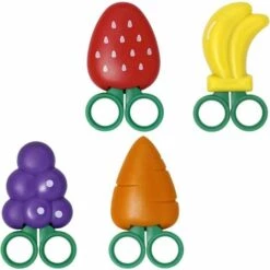 BARES 1 Packung Kreative Obst-Schere, Kühlschrank-Magnet-Aufkleber, Niedliche Kindersicherheits-Schneideschere, Kühlschrank-Nachricht-Aufkleber, Wohnkultur (lila) -Angebote Schneidwerkzeug Store 39638978 5