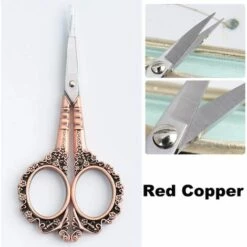 BARES 1 Packung Maniküre-Tools Vintage Pflaumen-Schere European Simple Style Stilvolle Schere Multifunktionale Nagelschere Edelstahl (Kupfer) -Angebote Schneidwerkzeug Store 39639234 3