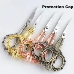 BARES 1 Packung Maniküre-Werkzeuge Vintage Pflaumen-Schere European Simple Style Stilvolle Schere Multifunktions-Edelstahl-Nagelschere (Gold) -Angebote Schneidwerkzeug Store 39639237 3