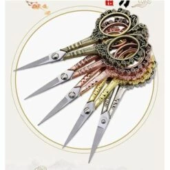 BARES 1 Packung Maniküre-Werkzeuge Vintage Pflaumen-Schere European Simple Style Stilvolle Schere Multifunktions-Edelstahl-Nagelschere (Gold) -Angebote Schneidwerkzeug Store 39639237 4