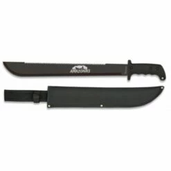 Machete Martinez Albainox Amazonas Schwarz, Edelstahlblech Von 45,8 Cm, Mango Aus Gummi, Nylonmanschette, 32088