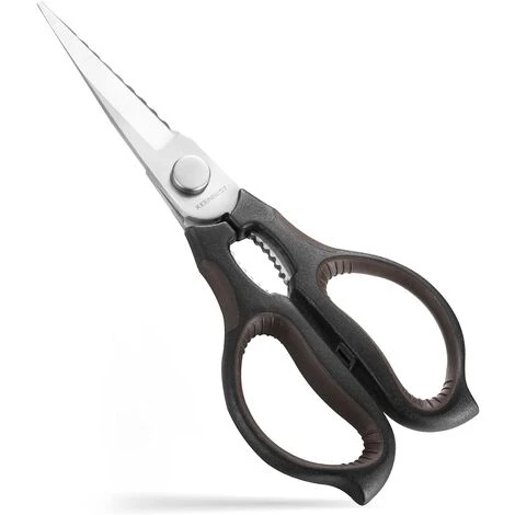 BRIDAY Küchenschere Allzweck-Küchenschere Hochleistungs-Geflügelschere Für Hühnchenfleisch Und Kochen, Stylelish Black Mix Brown 1 BRIDAY Küchenschere Allzweck-Küchenschere Hochleistungs-Geflügelschere Für Hühnchenfleisch Und Kochen, Stylelish Black Mix Brown