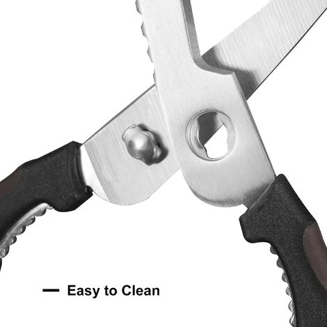 BRIDAY Küchenschere Allzweck-Küchenschere Hochleistungs-Geflügelschere Für Hühnchenfleisch Und Kochen, Stylelish Black Mix Brown 2 BRIDAY Küchenschere Allzweck-Küchenschere Hochleistungs-Geflügelschere Für Hühnchenfleisch Und Kochen, Stylelish Black Mix Brown – Bild 2