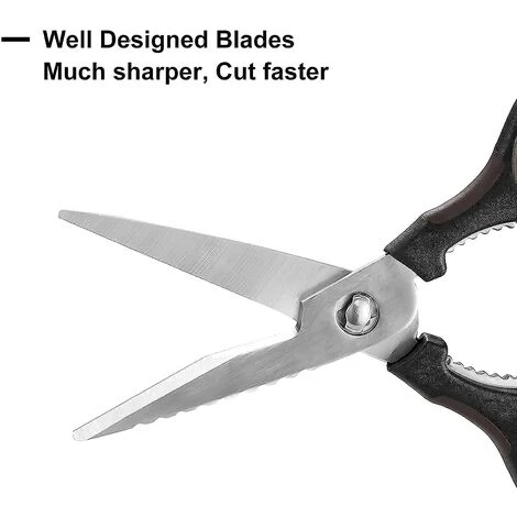 BRIDAY Küchenschere Allzweck-Küchenschere Hochleistungs-Geflügelschere Für Hühnchenfleisch Und Kochen, Stylelish Black Mix Brown 4 BRIDAY Küchenschere Allzweck-Küchenschere Hochleistungs-Geflügelschere Für Hühnchenfleisch Und Kochen, Stylelish Black Mix Brown – Bild 4