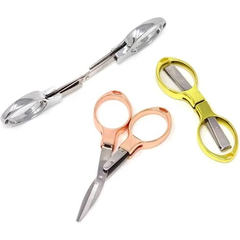 BARES 3PCS Edelstahl Faltbare Taschen-Sicherheitsschere Für Reisen Home Office 3 BARES 3PCS Edelstahl Faltbare Taschen-Sicherheitsschere Für Reisen Home Office – Bild 3